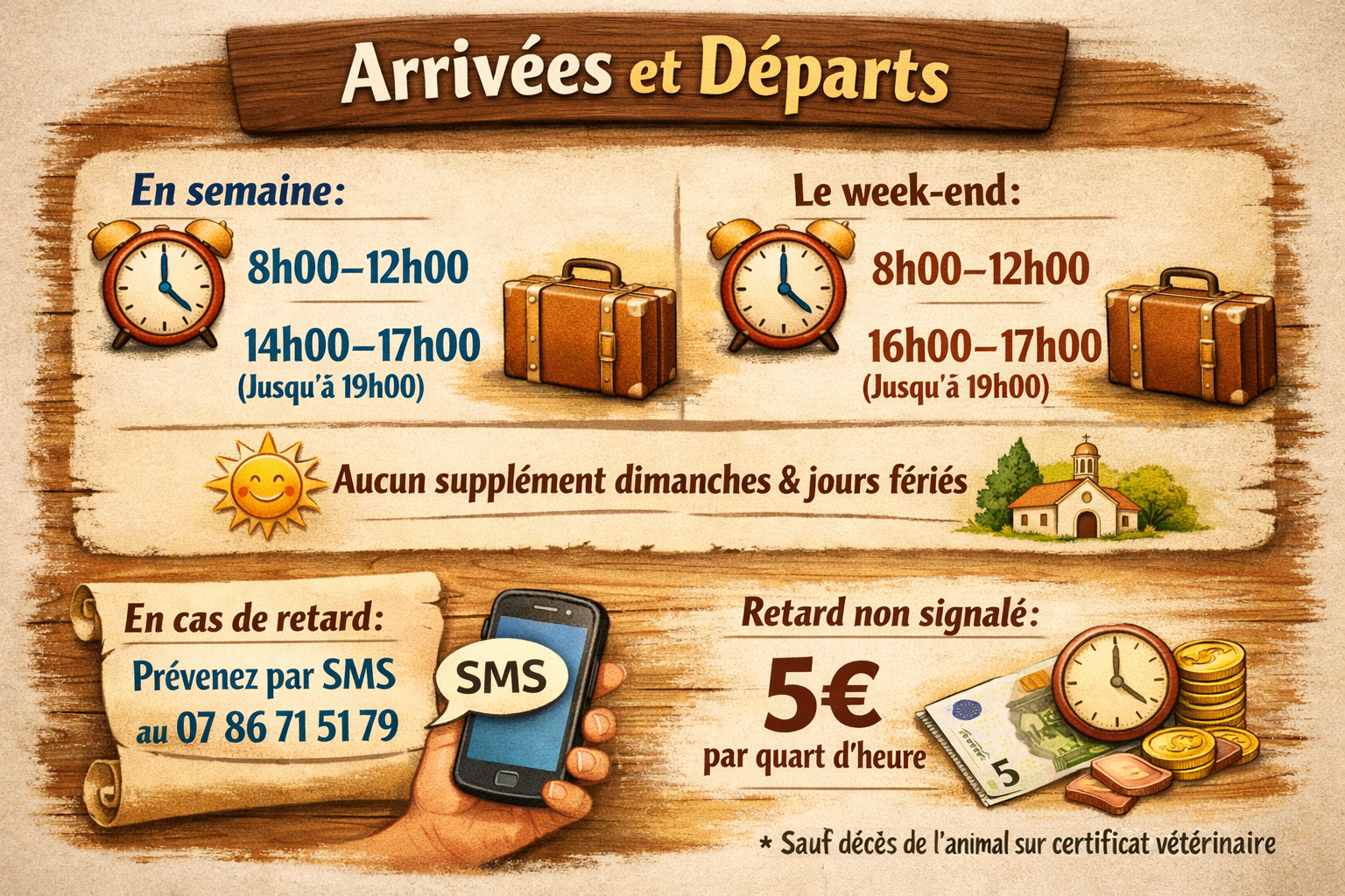Arrivées et départs